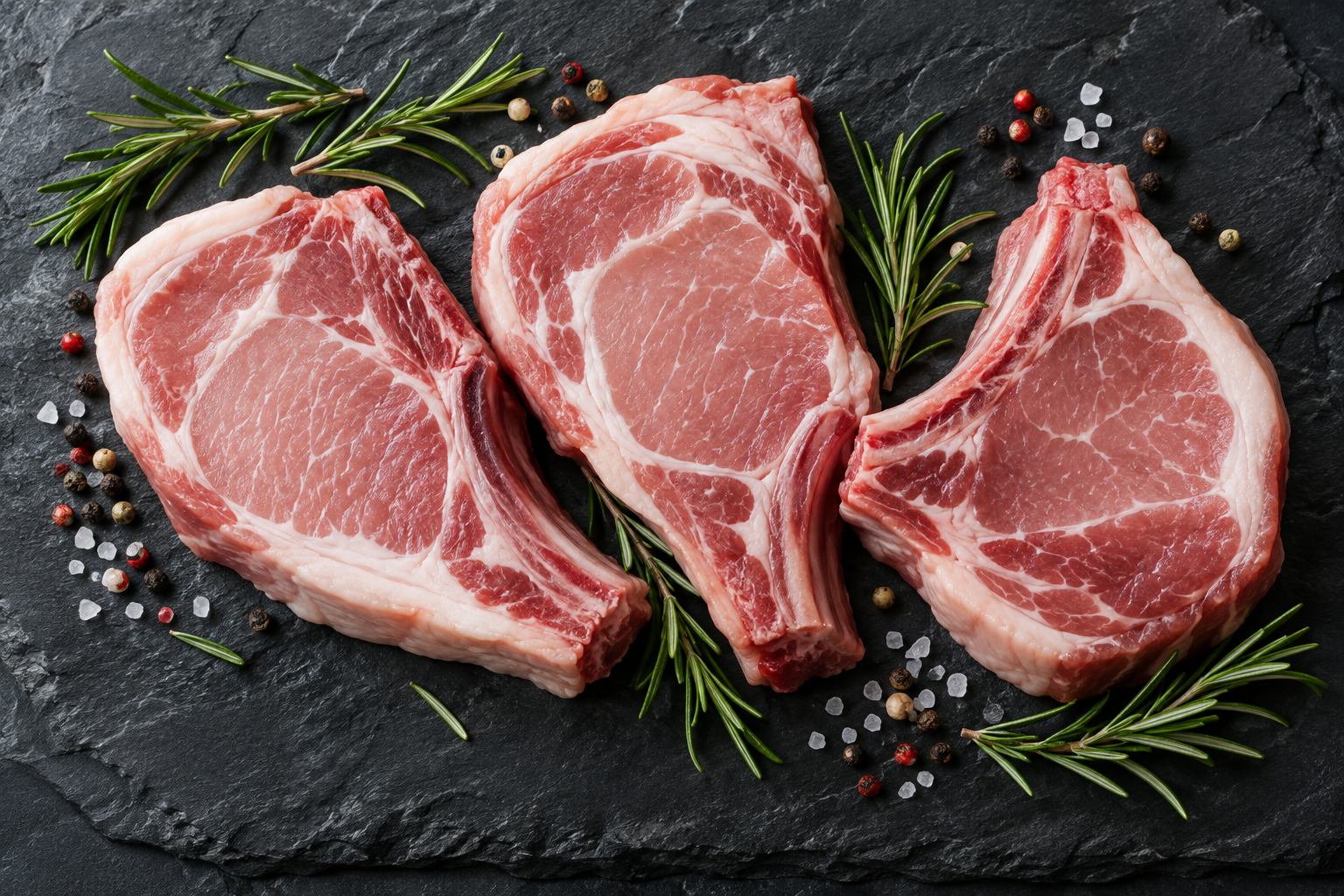 Illustrative pork chops